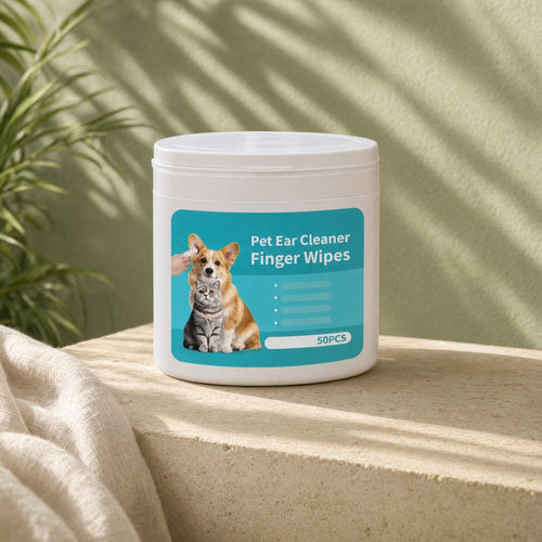 Pawkit pet ear cleaner finger wipes tub, 50 count